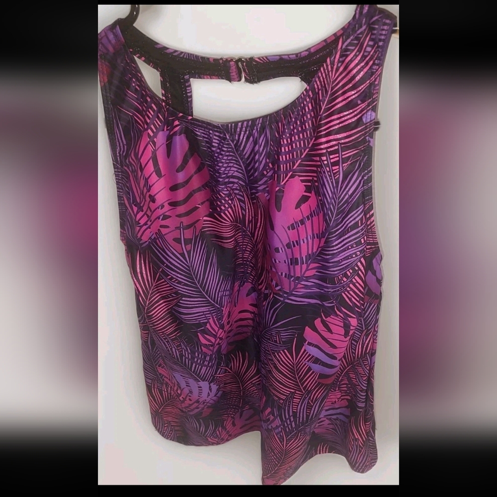 Tropical Pink and Purple Women's Top